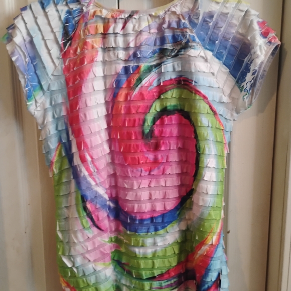 Moa Moa Multicolor Ruffle Blouse - Picture 9 of 9